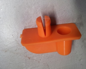 Orange plastic key